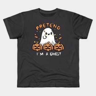 Cute ghost halloween Kids T-Shirt